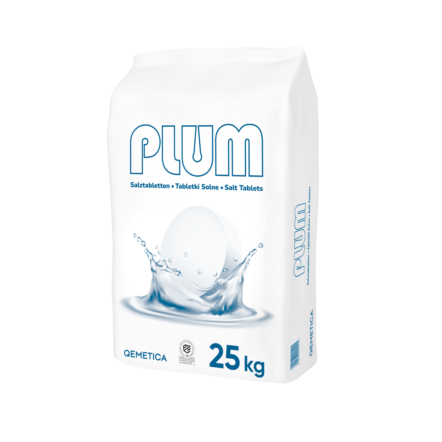 Tabletki solne - do uzdatniacza wody 25 kg (PLUM)